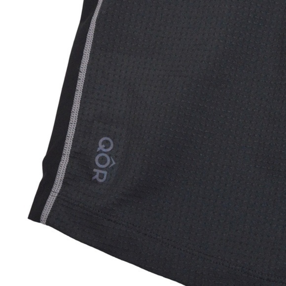 QOR Men’s Padded Cycling Shorts, Deep Charcoal Gray/Black - Size Small - Picture 4 of 10